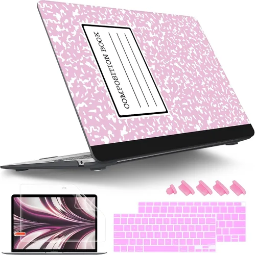 Vista 19 de Tuiklol Para MacBook Air de 13 pulgadas (versión 2021-2018) M1 A2337/A1932/A2179 con pantalla Retina Touch ID, carcasa rígida de plástico y cubierta