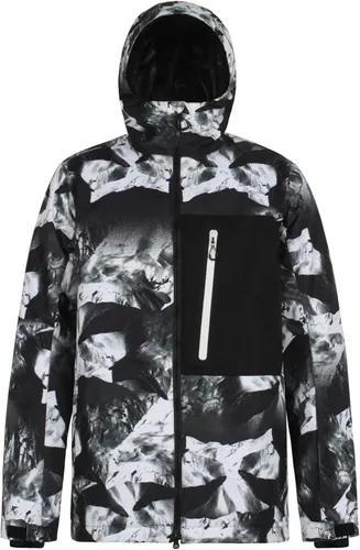 Vista 7 de GSOU SNOW Chaqueta de esquí para hombre, abrigo de nieve para snowboard, cálido, invierno, impermeable, con capucha