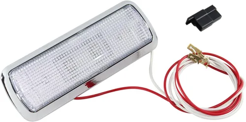 Vista 3 de MGWILL Lámpara de techo interior cromada para cabina con lente transparente Compatible con 1960-1972 Chevy GMC C10 C20 K10