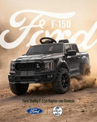 Vista 2 de Ford Shelby F-150 24V - Auto eléctrico para niños de 3 a 6 años Negro