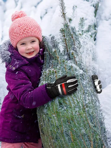 Vista 6 de 2 pares de guantes de esquí para niños, guantes de invierno impermeables para nieve, gruesos y cálidos, guantes de snowboard para niños y niñas