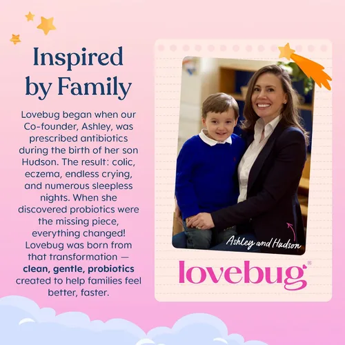 Vista 7 de LOVEBUG - Probióticos para niños – Gomitas masticables con fibra prebiótica para niños de 4 años en adelante, suplemento diario para la salud