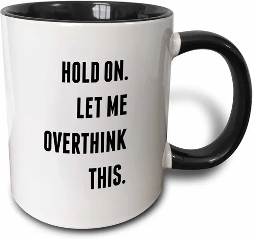 Vista 8 de 3dRose Image of Today I Will Not Stress Over Things I Cannot Control - Taza negra de dos tonos de 11 oz