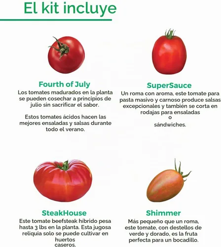 Vista 3 de Burpee - Colección Best 10 (10 mejores), 10 paquetes de semillas de tomates clásicos