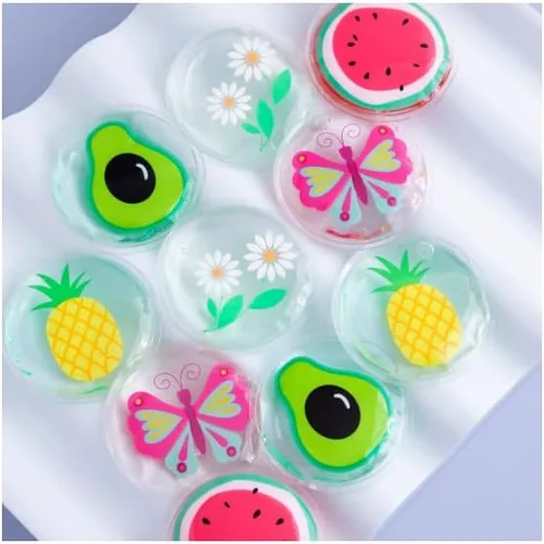 Vista 2 de CALA Almohadillas de gel reutilizables para ojos, aguacate, máscara de compresión para debajo de los ojos fríos y calientes Soothes puffiness
