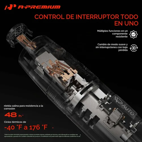 Vista 6 de Interruptor de señal de giro A-Premium, interruptor multifunción de atenuación de faros compatible con Subaru Forester 2009-2013, Impreza 2008-2014
