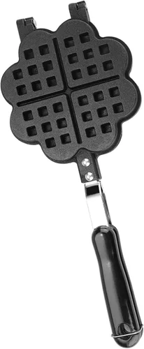Vista 3 de Sartén para gofres en forma de corazón, forma de corazón, cocina para el hogar, cocina, antiadherente, waflera para hacer waffles, molde para hornear