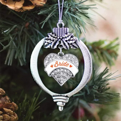 Vista 102 de Inspired Silver - Adorno con dije de hermana gemela - Adornos navideños de plata con circonitas cúbicas