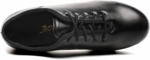 Vista 5 de Lace Up Black Tap Shoes Oxford Dance for Women Girls Adult