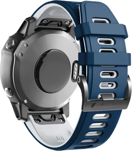 Vista 13 de ANCOOL Correa de reloj Fenix 6/7/5/8 de 1.850 in, correa suave de silicona de 0.866 in de repuesto para reloj inteligente Fenix 6 Pro/5 Plus/7 Pro