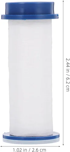Vista 2 de Artibetter Cartucho de repuesto de filtro de ducha de fibra PP de alta presión para cabezal de rociador, núcleo de filtro elástico para filtración