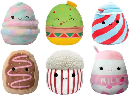 Vista 8 de Squishmallows Mystery - Paquete económico de 3 estrujables de 10 y 8 pulgadas, obtén un peluche grande y dos pequeños de Jazwares por menos, juguete