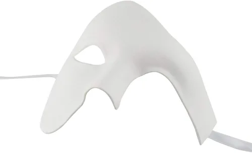 Vista 2 de KEFAN Máscara de mascarada para hombre, máscara de media cara Phantom of The Opera