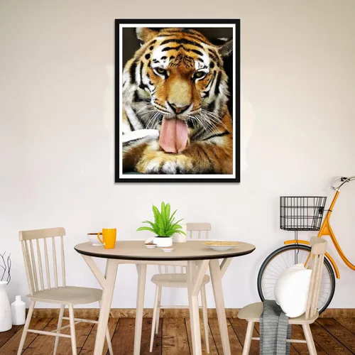 Vista 3 de Wergund - Kits de pintura de diamantes de tigre animal, kits de pintura de diamantes para adultos y niños, bordado de diamantes de imitación