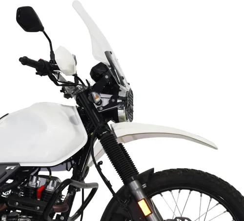 Vista 3 de GP Kompozit Parabrisas Touring transparente compatible con Hero Xpulse 200 2020-2024 19.3 in