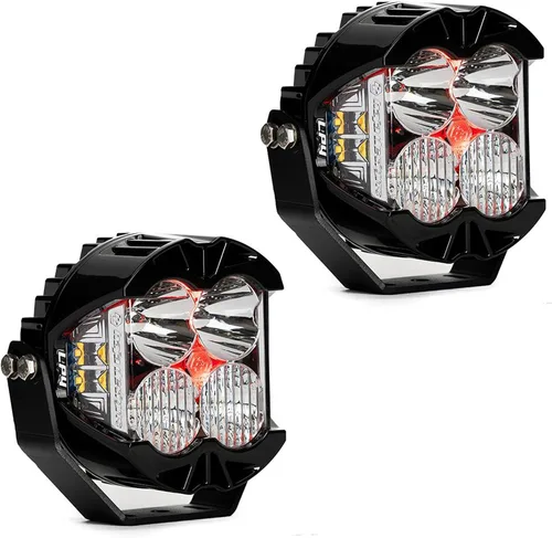 Vista 6 de Baja Designs LP4 Pro - Cápsula de luz LED - 2 piezas con arnés de cableado (para conducción/combo; ámbar) Luz auxiliar LED todoterreno, 4,428