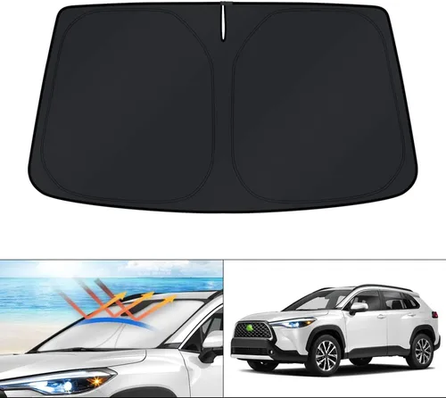 Vista 103 de KUST Parasol para parabrisas para BMW X1 F48 2016, 2017, 2018, 2019, 2020, 2021, 2022, accesorios de ajuste personalizado, parasol plegable