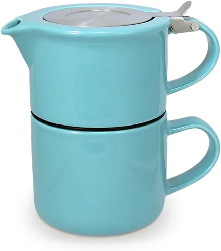 Vista 15 de FORLIFE Té para uno con infusor de 14 onzas, grafito negro