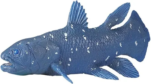 Vista 3 de Safari Ltd. Figura de celacanto - Figura de pez prehistórico detallada de 5.5 pulgadas, juguete educativo para niños, niñas y niños a partir de 3