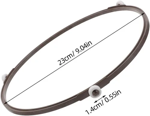 Vista 4 de Microwave Turntable Ring: 23cm Rollers Oven Tray Support Glass Plate Rotating Spinner Replacement Parts Accessories Even Heating