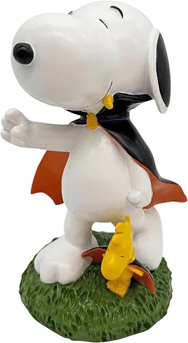 Vista 7 de Peanuts® Snoopy & Woodstock Vestida para Halloween Estatua de jardín de 8 pulgadas