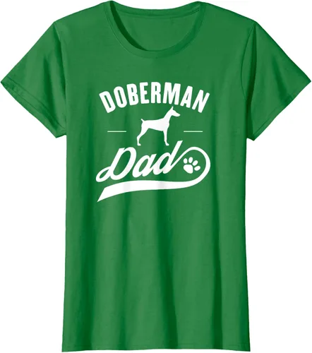 Vista 38 de Doberman Dad - Camiseta para amante del dueño del perro, Negro, S