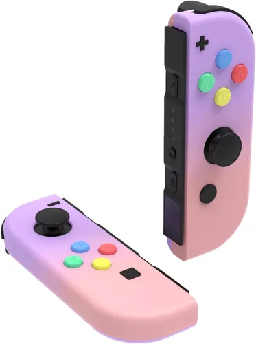 Vista 4 de EKEPIN NS Joycon - Carcasa para mando de mano para Nintendo Switch Joy-Con (LR), carcasa de repuesto para bricolaje con botones de colores sin