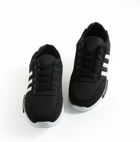 Vista 4 de VSUDO Cordones planos para tenis, cordones para tenis, cordones atléticos 04 Negro