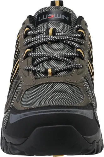 Vista 2 de LUSWIN Zapatos de senderismo para hombre, transpirables, antideslizantes, duraderos, ligeros
