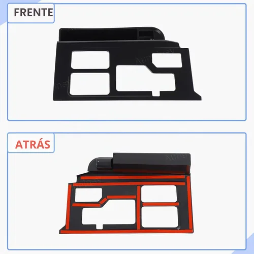 Vista 7 de Aunginsy Marco para panel de cambio de marchas con caja de almacenamiento Compatible con Toyota Tundra/Sequoia 2022-2024 2025 Protector contra