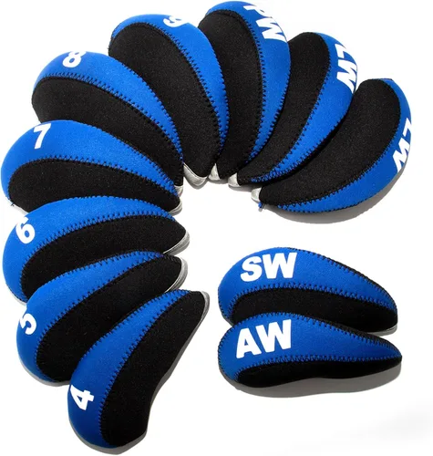 Vista 15 de Fundas de Hierro de Golf para Palos de Golf Juego de Fundas de Hierro de Golf de Neopreno 11pcs/10pcs Fundas para Cabezas de Hierro de Golf Fundas
