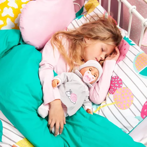 Vista 7 de Bayer: Muñeca de bebé de 15 pulgadas "First Words" en gris, con 24 sonidos y accesorios
