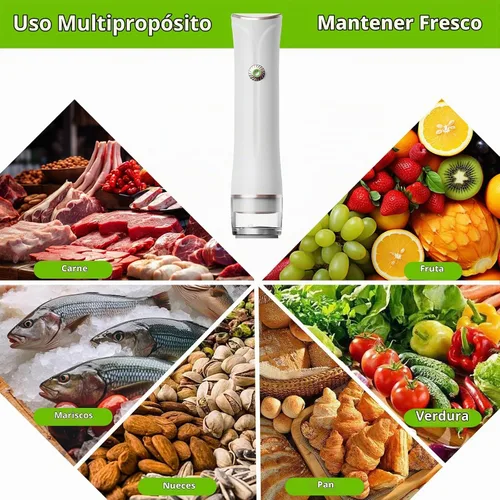 Vista 8 de Handheld Vacuum Sealer for Food, Compact Food Sealer with 30 Reusable Bags