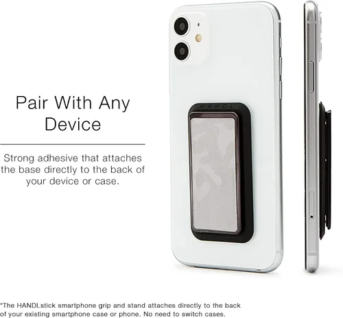 Vista 2 de HANDL New York Agarre y soporte de mango de camuflaje gris para smartphone