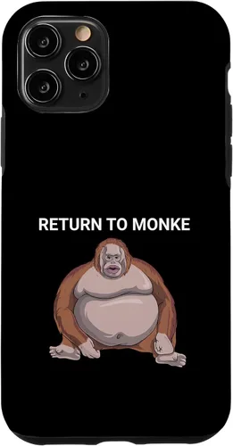 Vista 29 de Reject Humanity Return to Monkey Uh Oh Stinky Funny Monke Case for iPhone 17