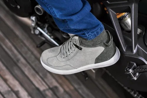 Vista 7 de SHIMA SX-2 Evo Botas de motocicleta para hombre, ventiladas, de cuero, para calle, verano, de ante, deportivas, sigilosas, para turismo, para moto