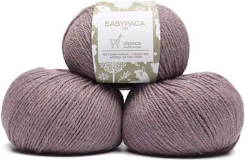 Vista 99 de Juego de 6 madejas de 100% lana de alpaca bebé (10.58 oz) de peso DK, fabricadas en Perú, celestial suave y perfecto para tejer y hacer ganchillo