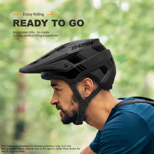 Vista 5 de Casco de bicicleta, casco de bicicleta de montaña para hombres, mujeres, adultos, jóvenes