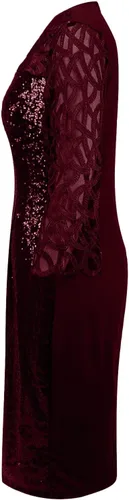 Vista 2 de Divhosrg CocktailDress PromDress Fashion Size Sequin Mesh 5 Minutes Sleeve Waist Dress Cocktail Dresses for Women 2023
