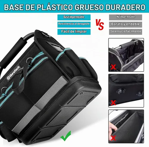 Vista 2 de DURATECH Bolsa de herramientas de 12 pulgadas con fondo duro impermeable