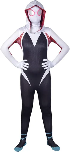 Vista 4 de WPOZD Universe r Gwen - Disfraz de cosplay estilo 3D, disfraz de Halloween