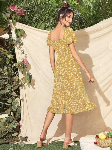 Vista 4 de Minivestido casual de mujer para primavera y verano