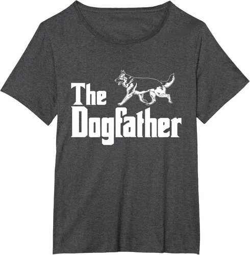 Vista 24 de The Dogfather Pastor Alemán - Camiseta de regalo divertida, Negro, S
