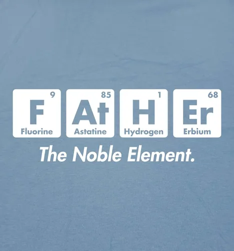 Vista 2 de Camiseta divertida con texto en inglés "Father The Noble Element