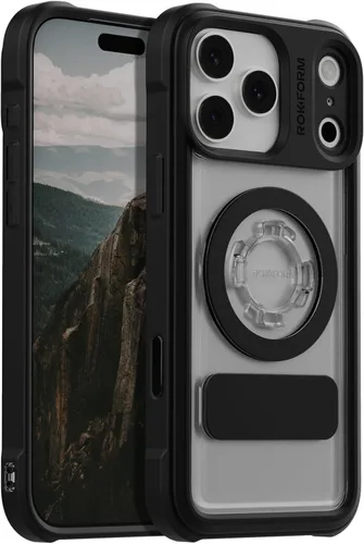 Vista 7 de Rokform Funda rígida compatible con iPhone 17, cubierta magnética (Negro)