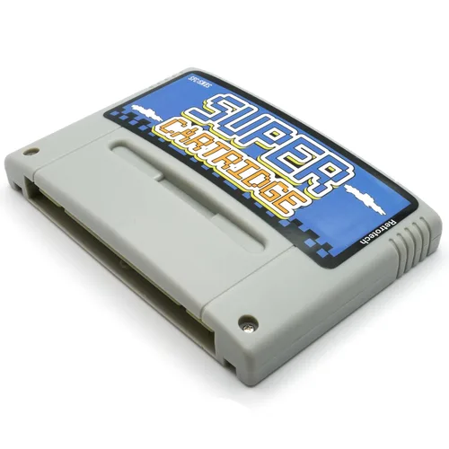 Vista 3 de Retrotech Super 1000 In 1 Game Cartridge for SNES Super Nintendo 16 Bit Game Console - Gray