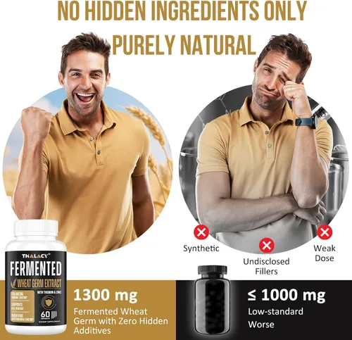 Vista 3 de Spermidine Supplements 13mg - 1300mg Cápsulas de extracto de germen de trigo fórmula potente con mayor contenido de espermidina y zinc para un