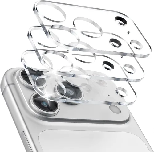 Vista 11 de imluckies Protector de lente de cámara para iPhone 12 Pro Max de 6.7 pulgadas, vidrio templado transparente HD y dureza 9H, compatible con fundas