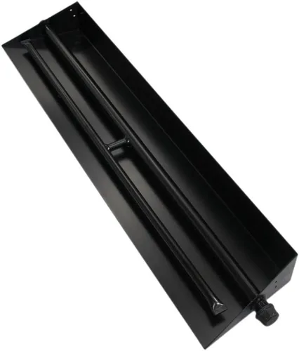 Vista 9 de 15"-28" Quemador de sartén para chimenea de gas Quemador de chimenea de gas Hogueras de gas Quemador de leña de propano (15 Pulgadas Dos Tubos)