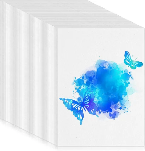 Vista 7 de Sabary 250 hojas de papel de acuarela a granel blanco prensado en frío, paquete de papel de acuarela para niños, pintura de boceto blanco, pintura